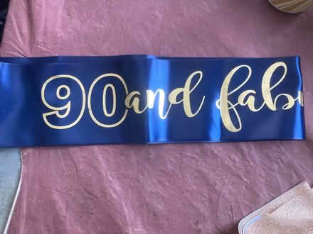 Photo of free 90th birthday sash (Hayes UB3) #1