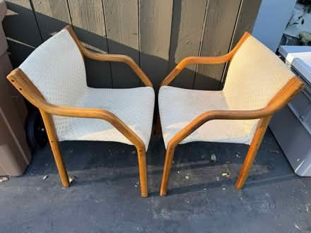 Photo of free Pair of upholstered armchairs (1075 Valencia Avenue) #3