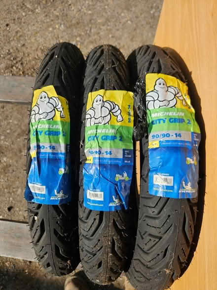 Photo of free Michelin Moped/Scooter Tyres (Rainham, Kent, ME8 8QF) #1