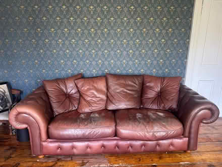 Photo of free Double sofa bed - leather (N7 (just off Liverpool Road)) #1