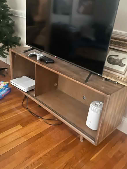 Photo of free Wooden TV stand (Tufts) #1