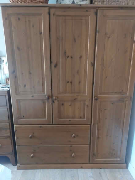 Photo of free Pine triple wardrobe (Bodicote Banbury) #1