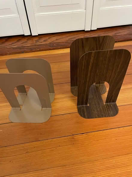 Photo of free metal bookends (Brookline) #1
