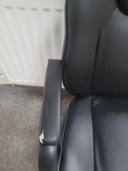 Photo of free Black desk chair (Macclesfield town SK11) #3