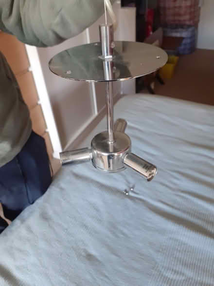 Photo of free Glass pendant light fitting (Chesham HP5) #4