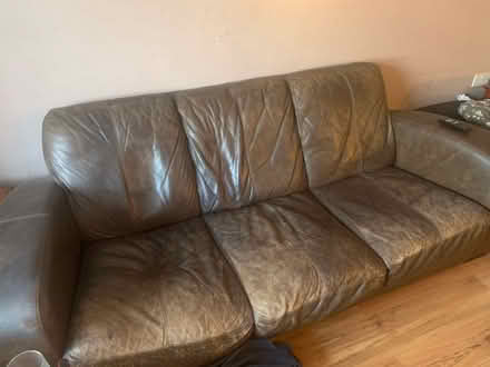 Photo of free 2 sofas and a bookcase. (Borth SY24) #1