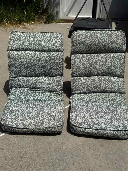 Photo of free Pair of Lounge Chair Cushions (Fountain Vly, Heil & Bushard) #2