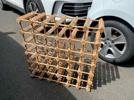 Photo of free Wooden wine bottle rack (TF9 4HY) #1