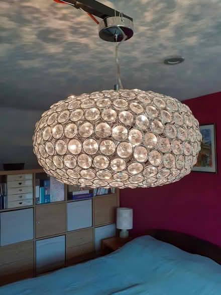 Photo of free Glass pendant light fitting (Chesham HP5) #2