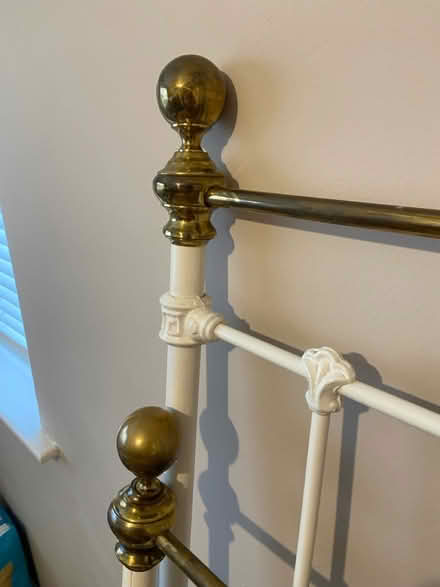 Photo of free Metal double bed frame (Milnthorpe) #3