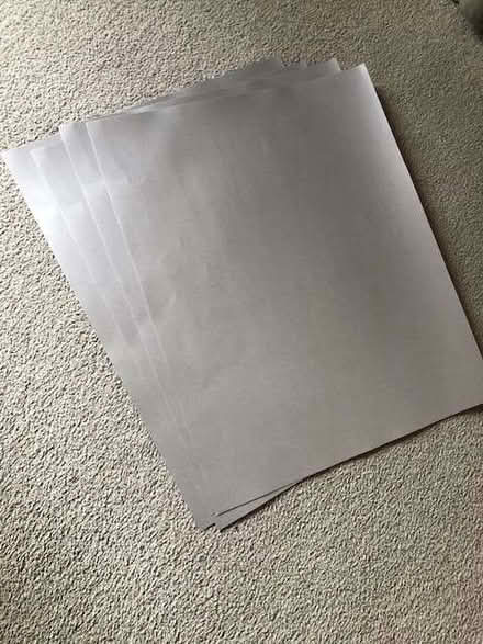 Photo of free 4 sheets silver coloured card (Wheatley OX33) #1