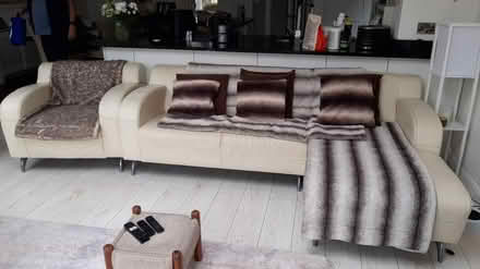 Photo of free sofas and Armchair ( leather) (West byfleet KT14) #3
