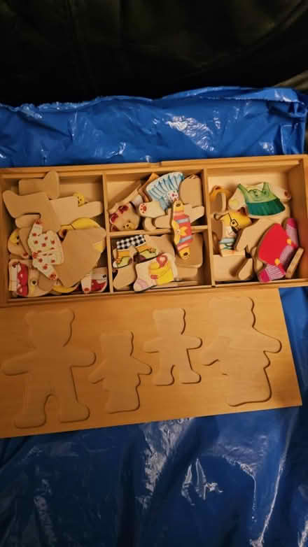 Photo of free Wooden teddy bear puzzle (Ramsey Mereside PE26) #1