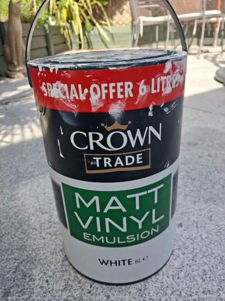 Photo of free Almost full paint tin (Earley, Reading, RG6) #1