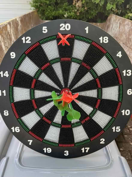 Photo of free Dart board and darts (BR6) #1