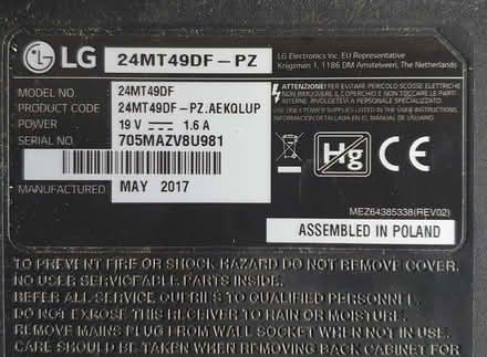 Photo of free 24" Non smart TV (Honiton EX14) #2