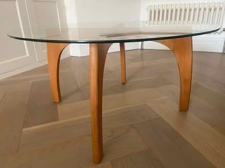 Photo of free Round glass coffee table (Leytonstone E11) #3