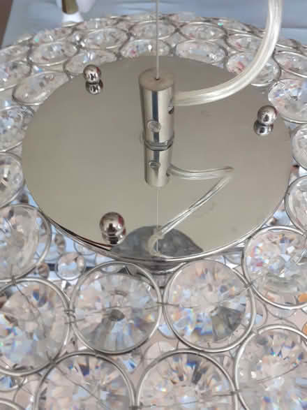Photo of free Glass pendant light fitting (Chesham HP5) #3