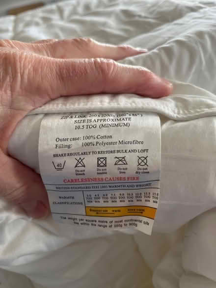 Photo of free single duvet and mattress protector (Emerson's Green BS16) #4