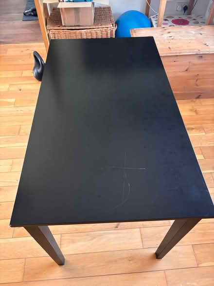 Photo of free Solid wood black table (Knotty Green HP9) #2