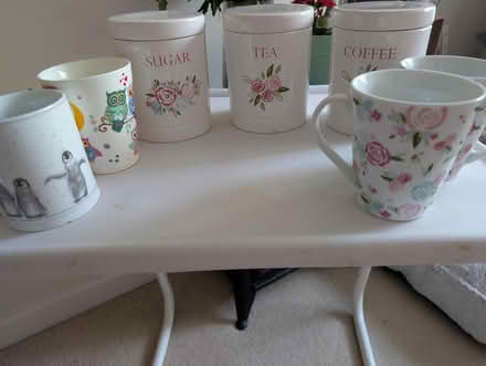 Photo of free Kitchen ceramic containers & 4 mugs (Gosport PO12) #1