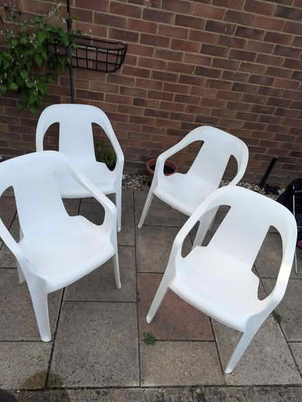 Photo of free Plastic chairs x4 (Covingham, Swindon) #1