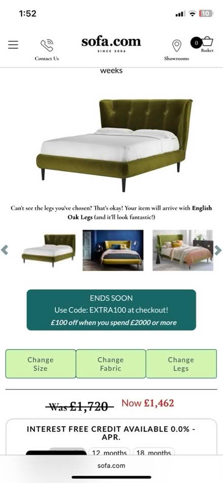 Photo of free Super king velvet bed (La31rq) #1