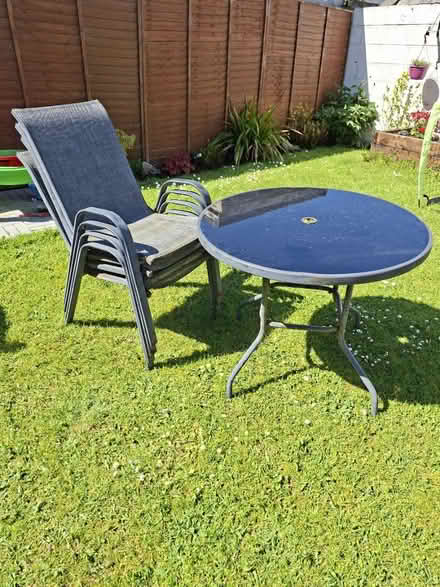 Photo of free 4 garden chairs and table (Ballycullen/Firhouse) #1