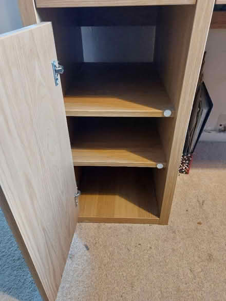 Photo of free IKEA Micke Desk wooden effect and office chair (Frithsden HP4) #3