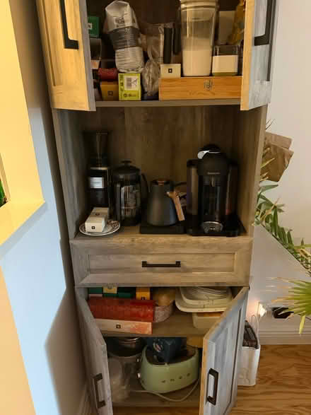 Photo of free Rustic Gray Coffee Bar Cabinet (UES) #2