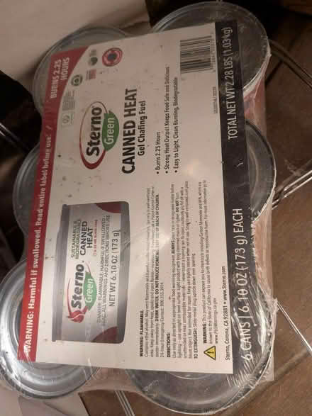 Photo of free Sternos and wire rack (Carlstadt, NJ) #1