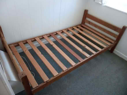 Photo of free single bed (small) & 2 mattresses(nearly new) (Claregate WV6) #1