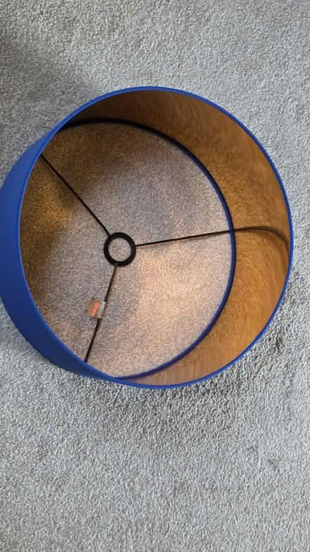 Photo of free Blue cooper foil Lampshade (Stroud) #2