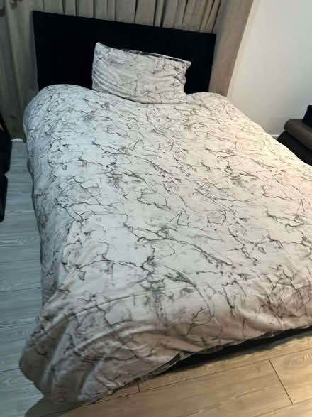 Photo of free Double Bed Frame + Mattress + Bedding (Castlefield M5) #2
