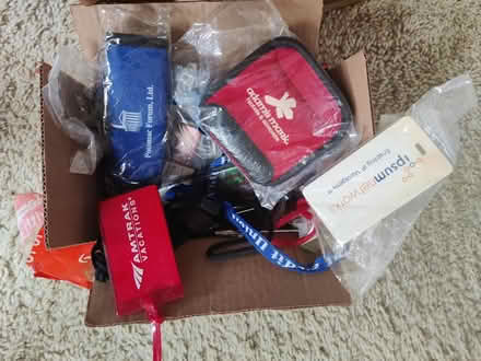 Photo of free Luggage tags, lanyards, miscellany (AU Park) #1