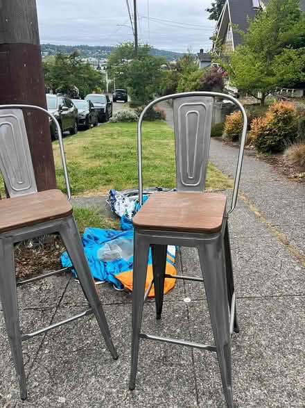 Photo of free Stools with back- aluminum (1st NW and NW 45th Street) #1