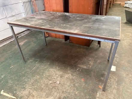 Photo of free Metal legged table (Oulton Broad NR32) #1
