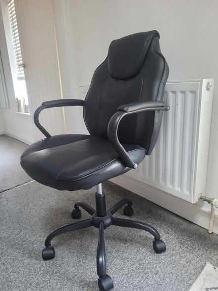 Photo of free Black desk chair (Macclesfield town SK11) #1