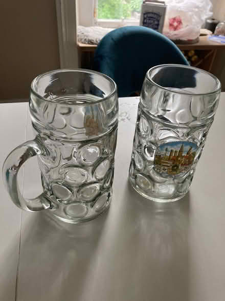 Photo of free 2 litre glass steins with Munich design (Sciennes EH9) #1