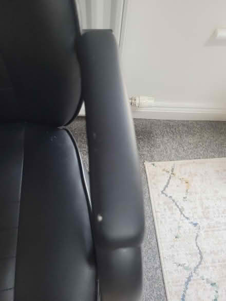 Photo of free Black desk chair (Macclesfield town SK11) #4