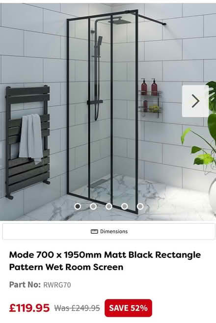 Photo of free Shower wet room screen (TW19) #1