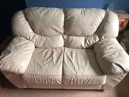 Photo of free Two seater leather sofa (BA3) #1