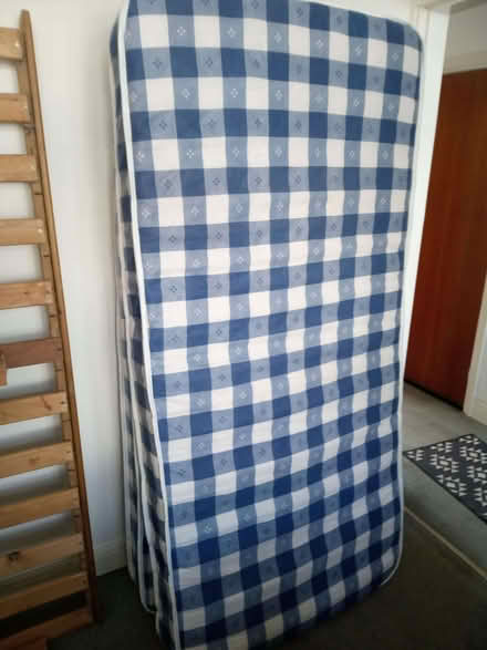 Photo of free single bed (small) & 2 mattresses(nearly new) (Claregate WV6) #3