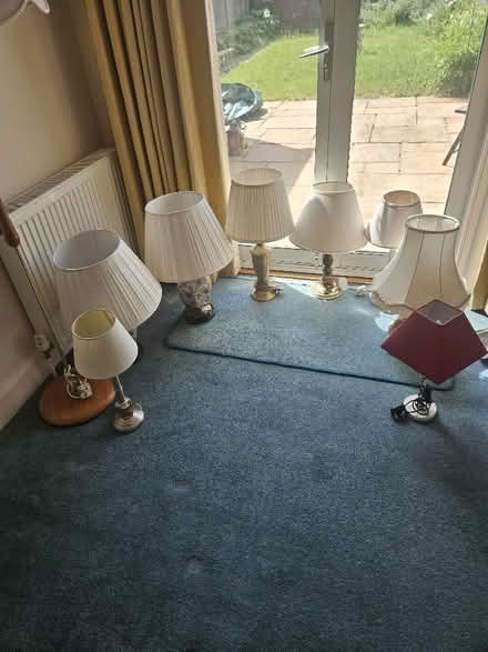 Photo of free Floor lamp and 8 table lamps (East Sheen SW14) #1