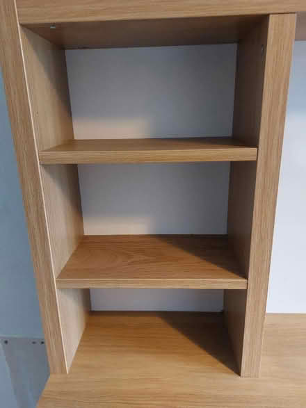 Photo of free IKEA Micke Desk wooden effect and office chair (Frithsden HP4) #4