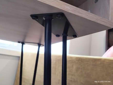 Photo of free Small desk w' metal legs (19124) #2