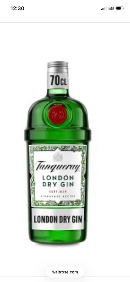 Photo of Empty Tanqueray Bottle (Welling DA16) #1