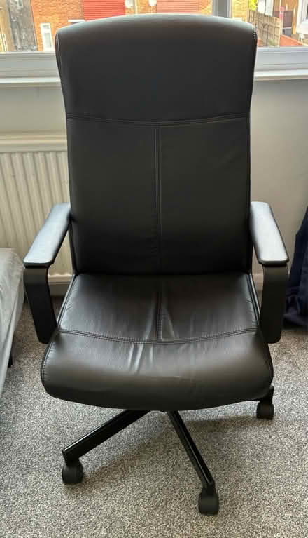 Photo of free Black Office / Desk Chair on Wheels (Potters Bar EN6) #1