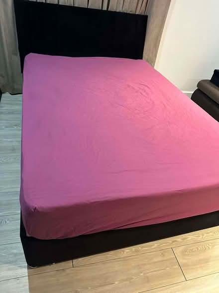 Photo of free Double Bed Frame + Mattress + Bedding (Castlefield M5) #3