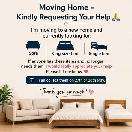 Photo of Sofa, King size bed, Single bed (Wyke, Bradford) #1